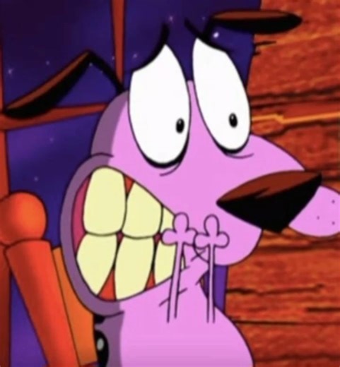 😱 Speed drawing Courage the Dog in my signature clean, no-color line style. #Procreate #DArtzStudios