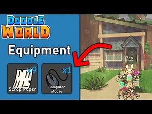 Doodle World - Computer Mouse and Scrap Paper Location