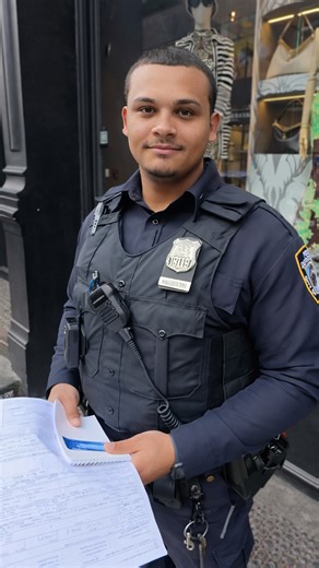 Interviewing random local police