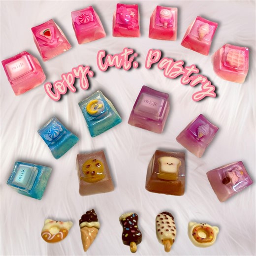 Kawaii Dessert Pastry Handmade Resin Keycaps for R4 OEM Keys Mechanical Keyboard - Customizable - Etsy