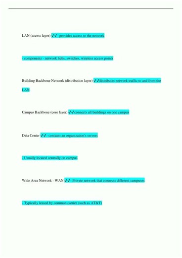 ITN 100 Network Design Chapter 6 Rated A877