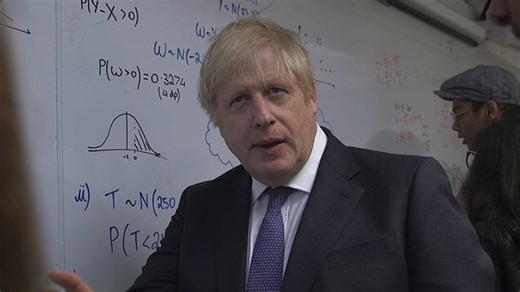 Boris struggling to understand at Kings Maths School