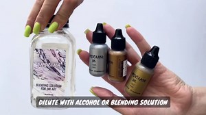 KAMENSKAYA Metallic Alcohol Ink Set - Silver, Bronze, Gold Alcohol Ink - 3 pcs 0.51 fl oz (15 ml) Each
