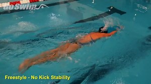 This drill can be incorporated into any freestyle set, and helps swimmers work on balance, tightening the core, and awareness of bodyline. https://www.goswim.tv/lessons/2088-freestyle-no-kick-freestyle #swimming #summercamp #swimbasics | GoSwim.tv