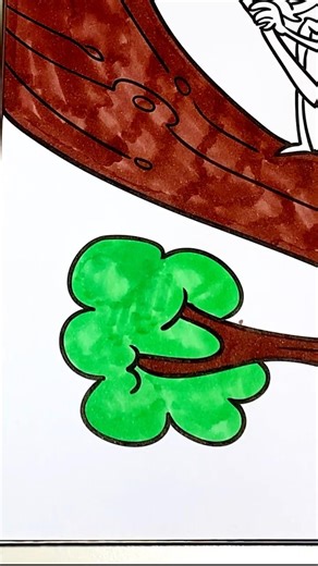 Tiny Tree Branch Coloring 🌳 Relaxing Marker Sounds #coloring #ASMR #Art