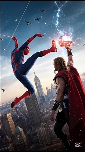 ⚡ Spider-Man vs Thor | Epic Rooftop Battle | Marvel Short