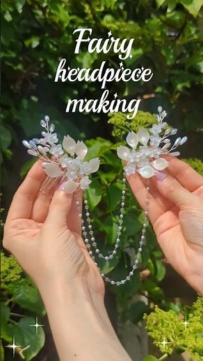 How to Make a Whimsical Fairy Headpiece #diy #fairy #hairaccessories