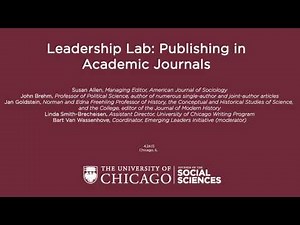 Leadership Lab: Publishing in Academic Journals
