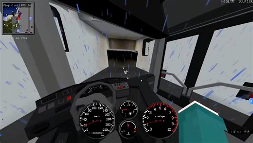 [Mc中的公交]飞站闯红灯逆天飙车！延伸第一天驾驶首班车共和专线