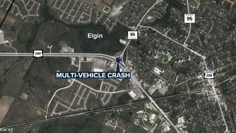 Elgin police investigating multi-vehicle crash along Highway 290