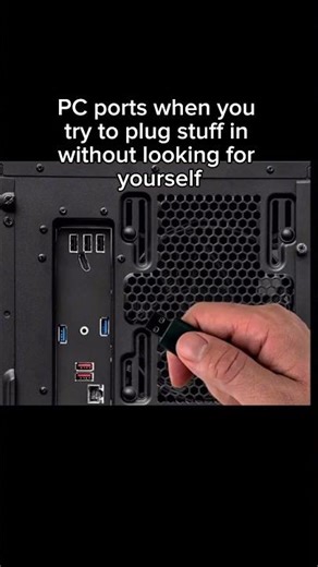 I tried plugging it in blind… immediate regret