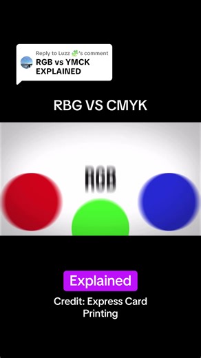 Replying to @Luzz 🧩 RGB VS CMYK EXPLAINED #explained #science #art #colour #color
