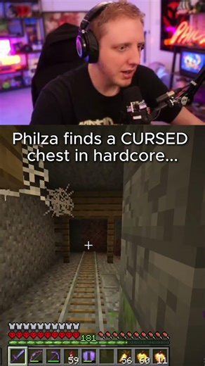 Philza finds a CURSED chest in hardcore...