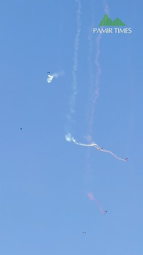 Pakistan Army Paratroopers Rehearse for GB Independence Day Preparations are underway for Gilgit-Baltistan’s Independence Day on November 1. Pakistan Army paratroopers conducted rehearsal jumps from helicopters, releasing colored smoke across the sky. | PAMIR TIMES