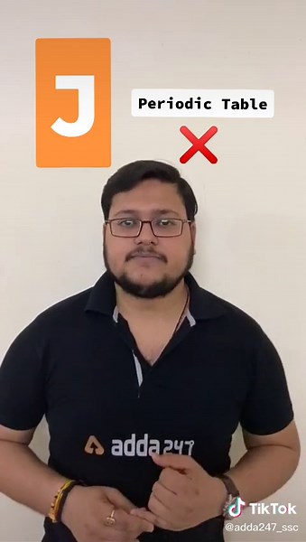 Which is the only letter that doesn't exist in a periodic table?#governmentjobexam #learnfromhome #edutokga