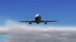 Animation Of Airplane Flying Above Clouds - Stock Motion Graphics SBV-313159438 - Storyblocks