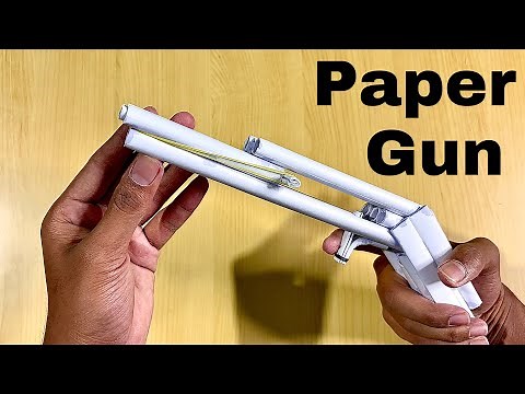How to make paper gun || paper gun || origami double barrel shotgun