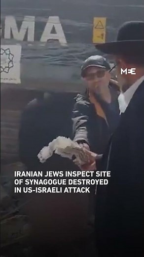 Iranian Jews inspect site of destroyed Tehran synagogue