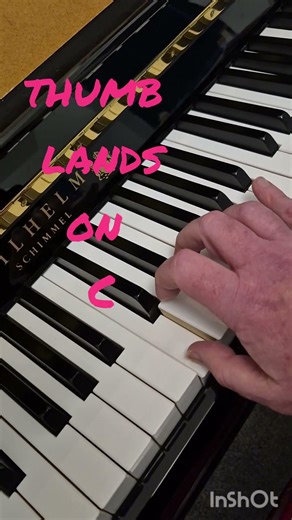 C major scale step-by-step Right hand.