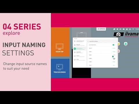 iiyama 04 series - How to customize input source names?