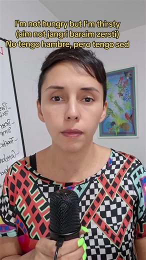 I'm not hungry but I'm thirsty