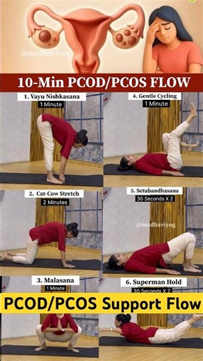 📌Only 10-Minutes With PCOD/PCOS? Try This! #pcos #pcod #hormonebalance #yogaforwomen