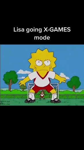 Lisa Simpson Playing Football in X-Games Mode