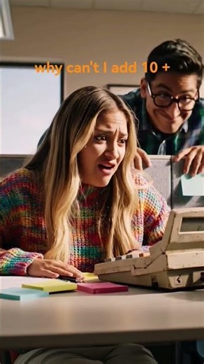 Blonde vs. Calculator: Epic Math Fail! 😂🧮
