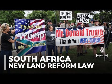 White farmers in South Africa say new land reform law threatens their property rights
