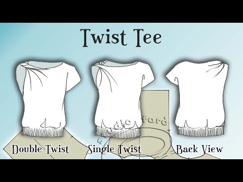 Twist Tee #patternpuzzle @studiofaro 