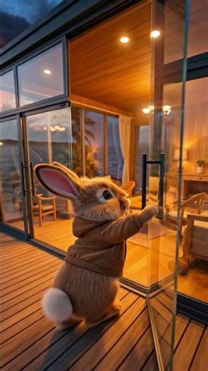 This Tiny Rabbit Built a Home Beside a Volcano #rabbit #house #volcano