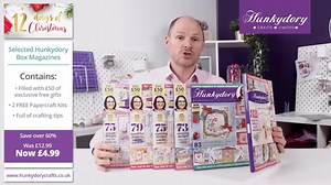 26 reactions | For Day 4 of our 12 Days of Christmas Promotion we have 6 amazing Box Magazines up for grabs at ONLY £4.99! ❤️ Each Box Magazine includes a range of great free gifts such as stamps, dies & embossing folders as well as 2 paper craft kits!  Get yours now >>> https://bit.ly/2YhtVHO Hurry - this offer ENDS MIDNIGHT TONIGHT! | Hunkydory Crafts | Facebook