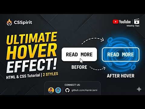 Ultimate Button Hover Effect | HTML & CSS Tutorial