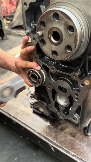 Easy Method to Install Core Plug in Diesel Engine Oil Gallery#engineblock #mechanic #viral #shorts