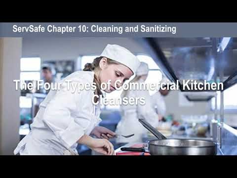 ServSafe Chapter 10.1 Factors that affect cleaning and types of cleansers