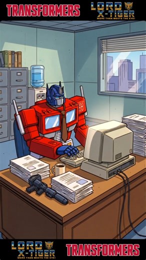 Optimus Prime en un dia cualquiera en el trabajo (Comedia con Transformers)