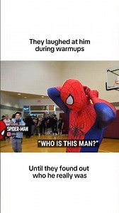spiderman stuns dunk contest with acrobatic moves!