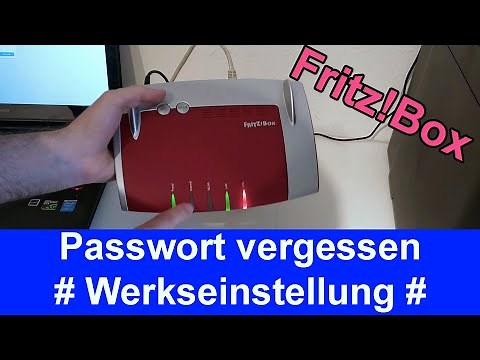Reset Fritz!Box factory settings if password is forgotten