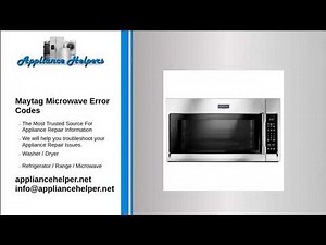 Maytag Microwave Error Codes