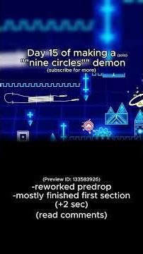 Day 15 | I'm still alive tho 😭✌✌ | Making Nine Circles level # #gd #geometrydash #gaming