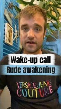 🇬🇧 Wake-up call vs rude awakening #englishteacher #englishtips #advancedenglish #studyenglish