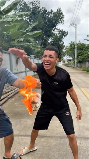 Baby Cries After Dad Burns Lantern 😂 Funniest Festival Fail!#martialarts #couple #truongcontv