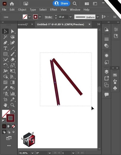 How to connect two points in Adobe Illustrator like a pro #shorts