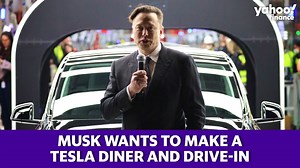 3K views · 14 reactions | Tesla CEO Elon Musk announced that he has filed paperwork with the City of Los Angeles for a diner and drive-in Tesla charging center. And yes, you’ll be able to pay using crypto https://yhoo.it/3x3UC5P | Yahoo Finance | Facebook