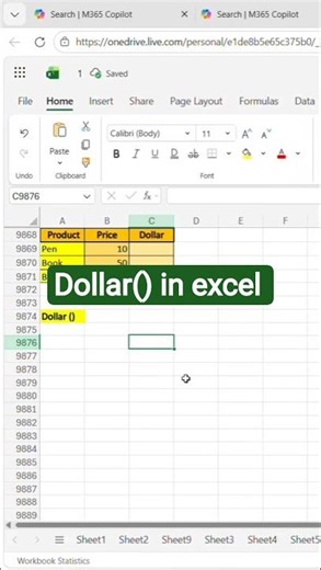 Excel DOLLAR Function Tutorial | Format Numbers as Currency Easily l