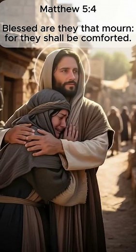 Matthew 5:4 (KJV) - Blessed Are Those Who Mourn: Finding Comfort in Grief | Christ's Words Daily