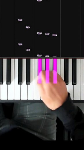 Comment impressionner facilement au piano en jouant un morceau pour débutant #piano #shorts