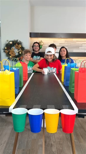 5.6K views · 22 reactions | Sliding Cup in Cup Challenge 磻 We slide a party cup to try to land it in one of four cups to win the matching prize bags. Great DIY game idea for holidays and family gatherings and parties. #diygames #partygames #holidaygames #gameideas #fblifestyle  This video was produced by Network Media and The Tus House | The Scene Machine | Facebook