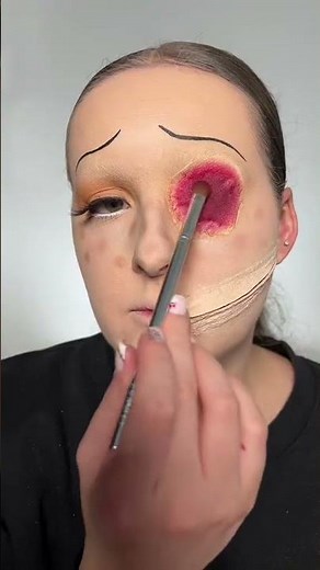 Coraline makeup tutorial 💙 #makeuptutorial