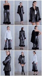 15 reactions | Ways to wear | The Sequin Suit https://bit.ly/3WRtamx Exquisitely detailed with scintillating sequins and feather-trimmed cuffs, these bold suit pieces deliver high-level glamour. Wear as a dazzling set or mix and match for a creative party look. #Karenmillen #MyKM #Partywear | Karen Millen | Facebook